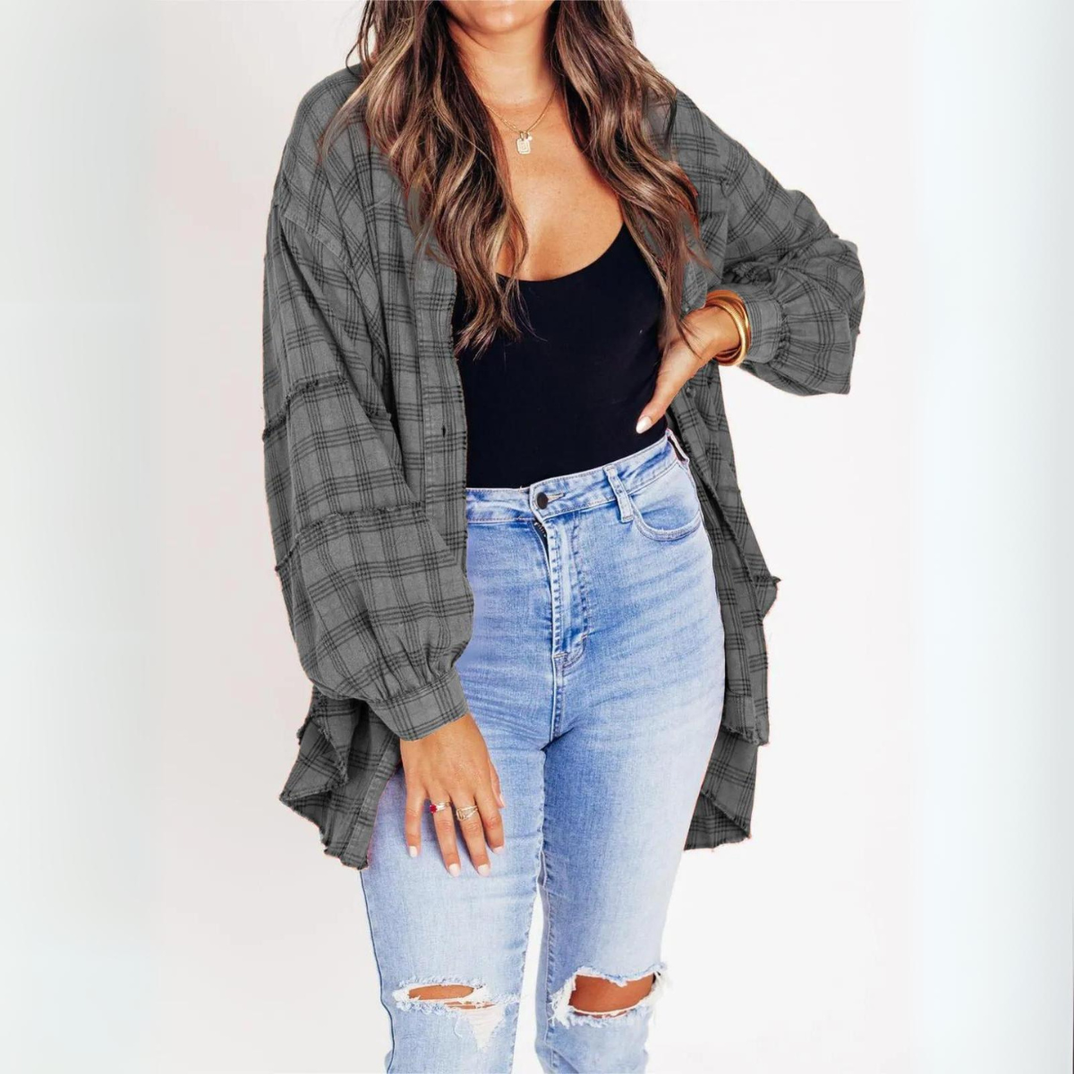Dames Flannel - Oversized