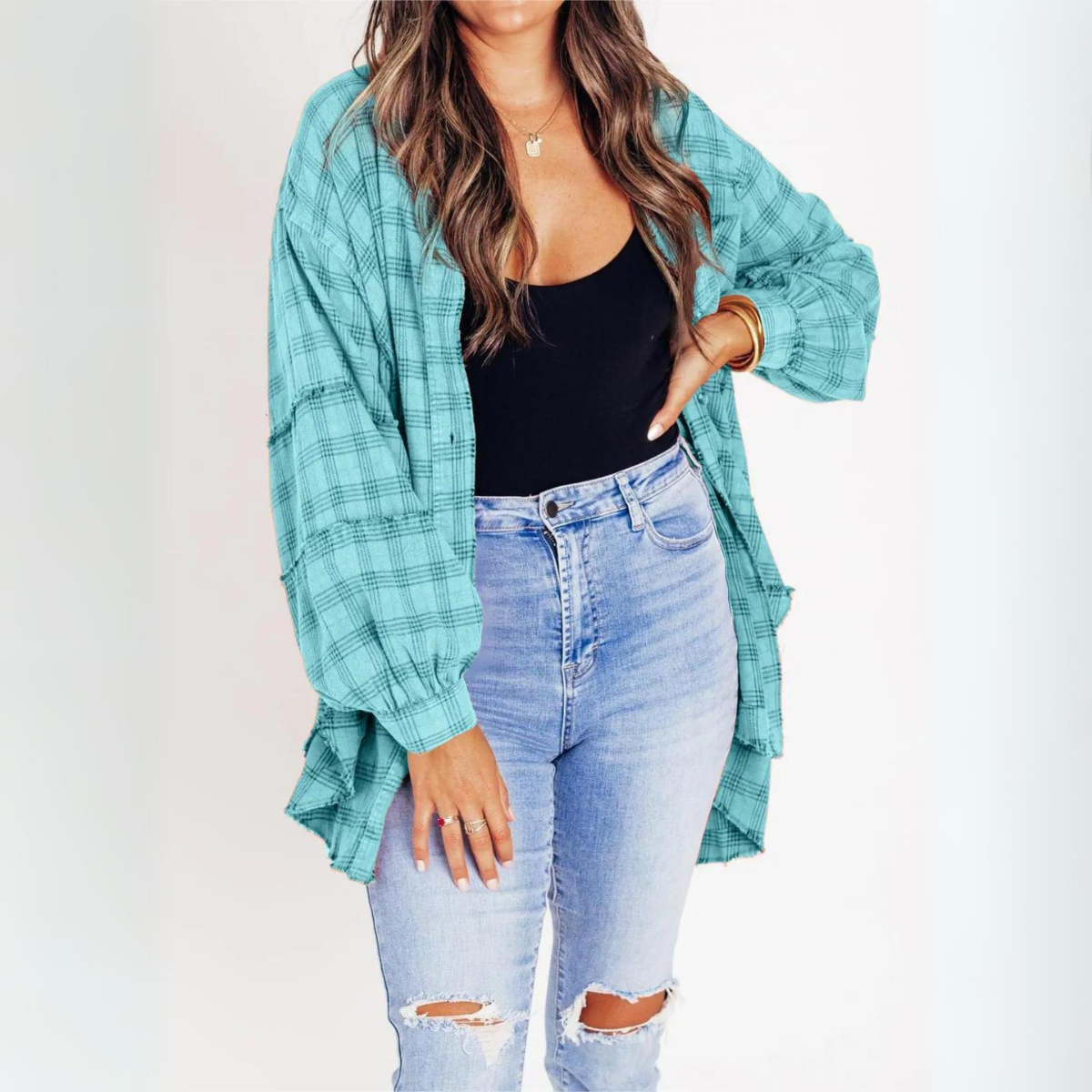 Dames Flannel - Oversized