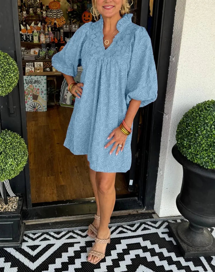 Sophia’s - Sleave Leaf Jurk