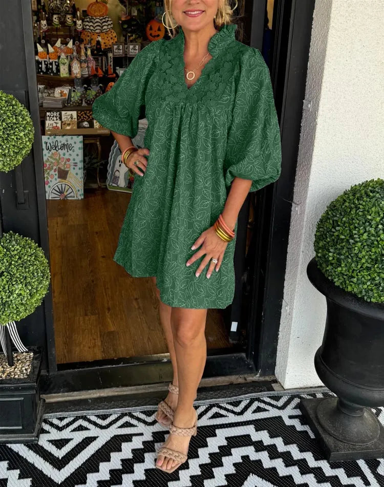Sophia’s - Sleave Leaf Jurk