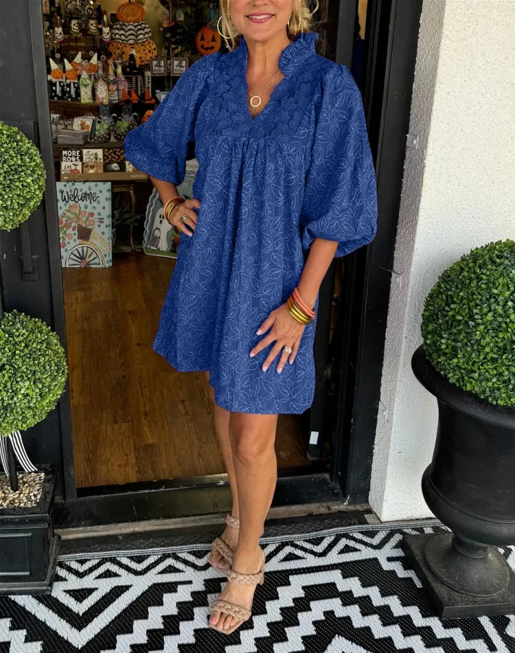 Sophia’s - Sleave Leaf Jurk