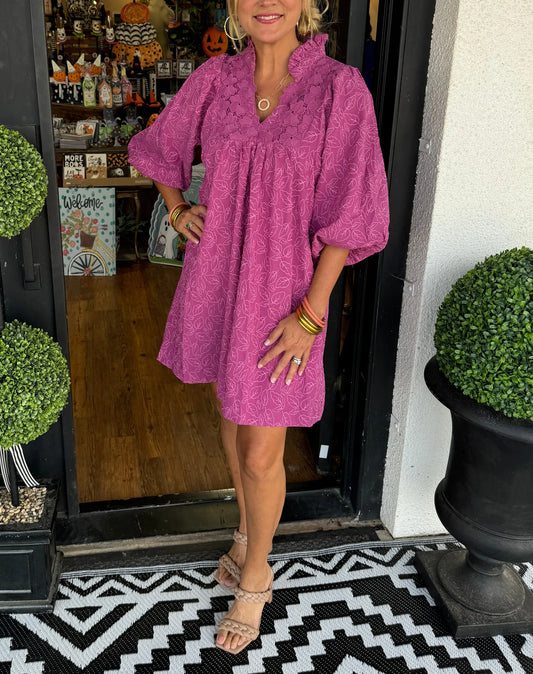 Sophia’s - Sleave Leaf Jurk